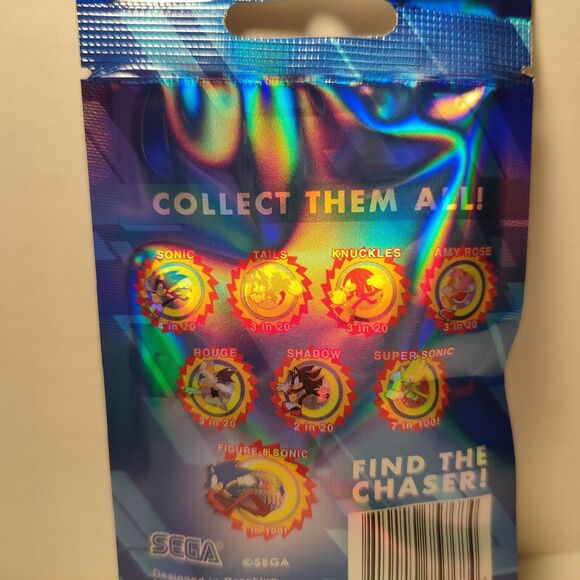 Sonic The Hedgehog Character Ring Blind Bag Series Enamel Pins Official Set Of 5 - Picture 8 of 8